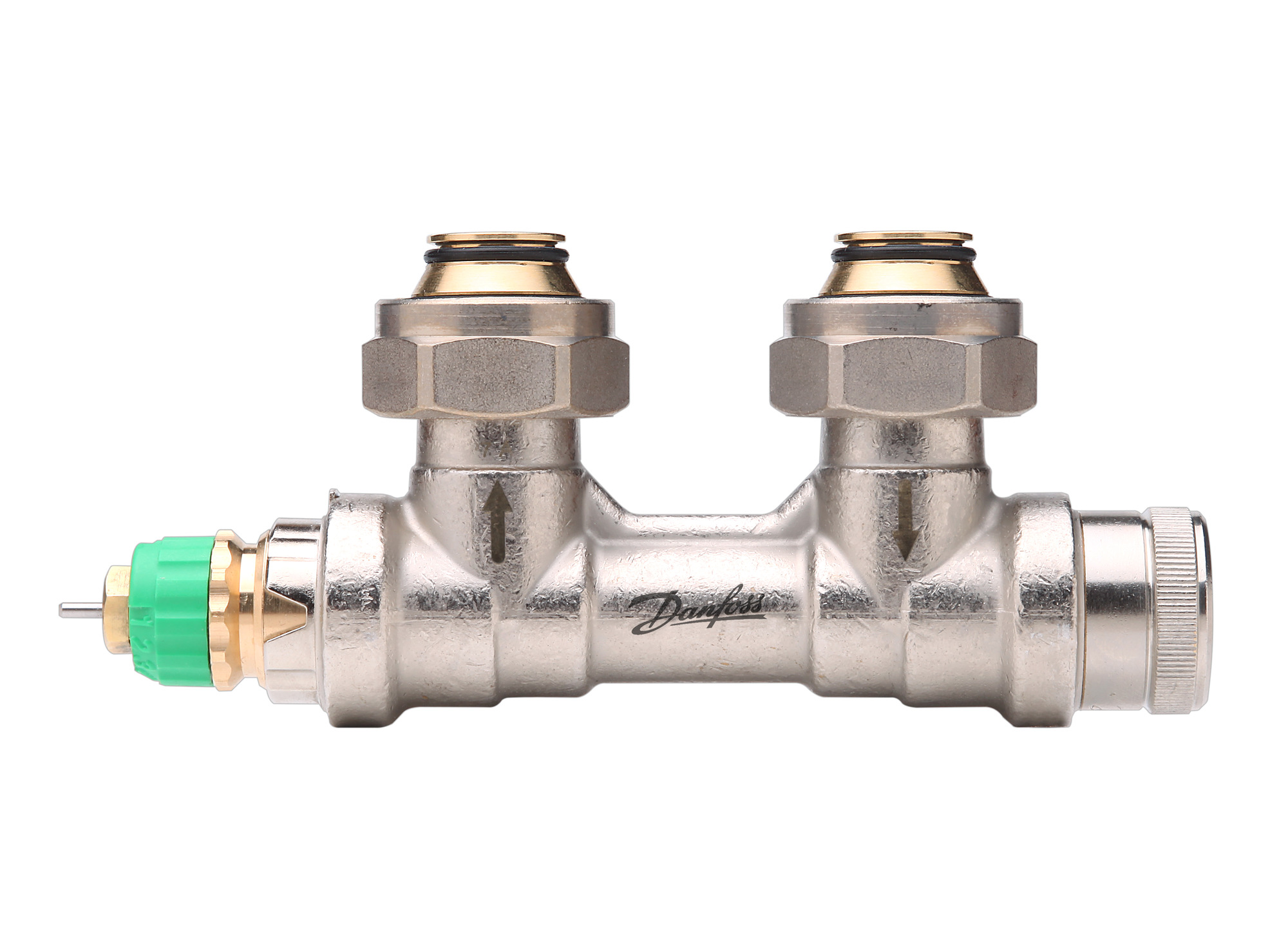 Danfoss dyn. VHS-DV Fühler links Eck, Ventileinsatz im VL für HK mit 3/4"