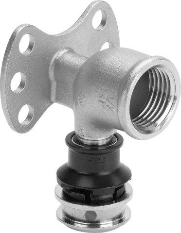 Viega Wandscheibe mit SC Raxinox 4425.5 in 20mm x Rp1/2 Stahl nichtrostend