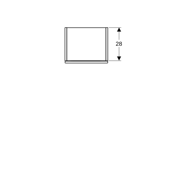 Geberit Smyle Mittel-HS, eckig, mit einer Tür 36x118x29,9cm, lava