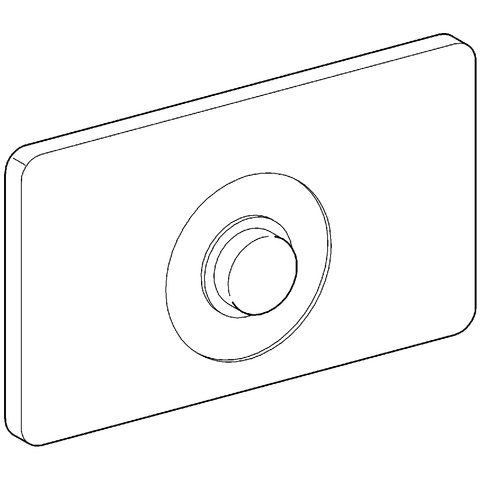 GROHE Platte und Druckknopf 42261 edelstahl