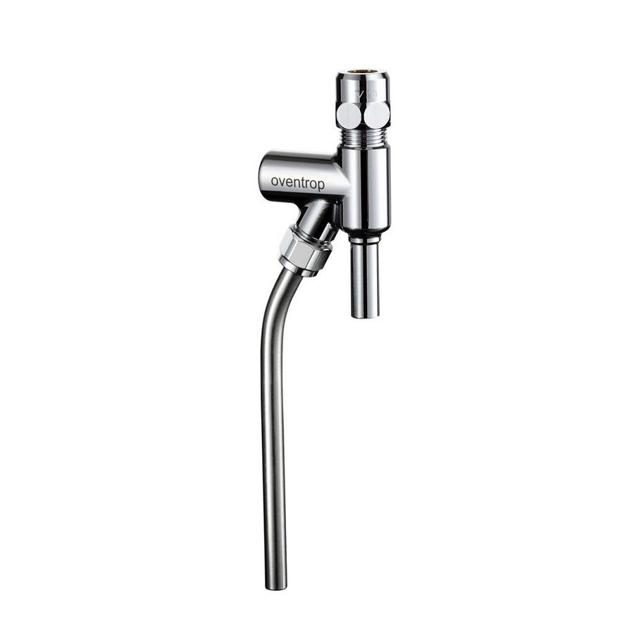 OVENTROP-Probenahmeventil Aquastrom P DN 10, PN 10, Messing/Edelstahl, verchr.