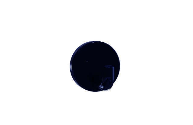 HEWI Einzelhaken Ser 477, d:50mm stahlblau