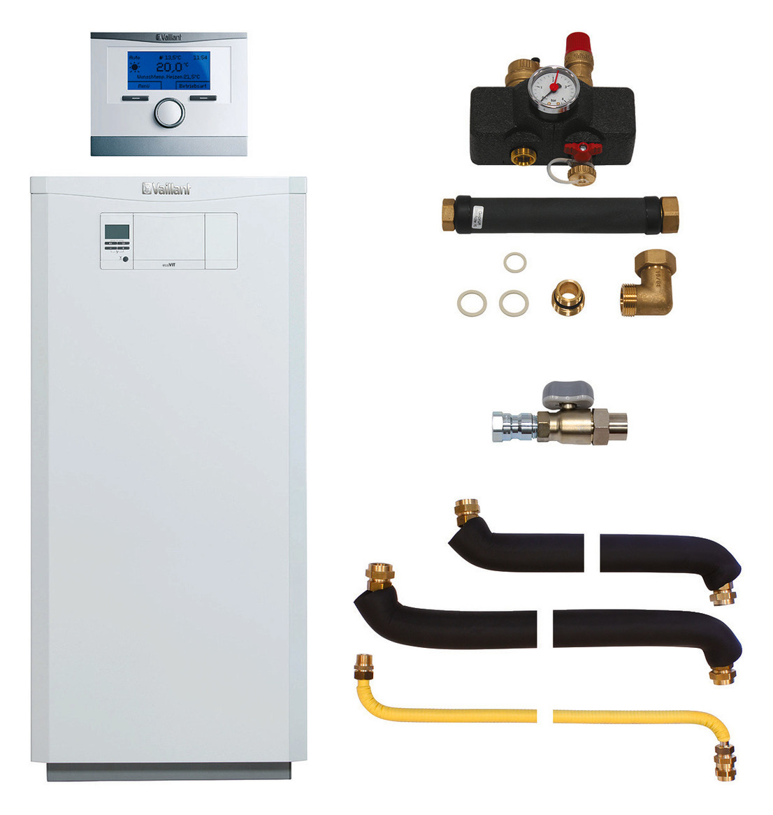 Vaillant Paket 2.66/3 ecoVIT VKK 186/5 VKK 186, E,LL, VRC700/6, Zubehör