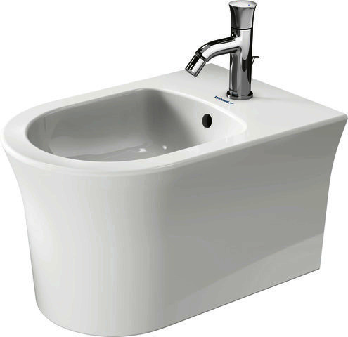 DU Wandbidet White Tulip, 540mm, Weiß mit ÜL, mit HLB, 1 HL