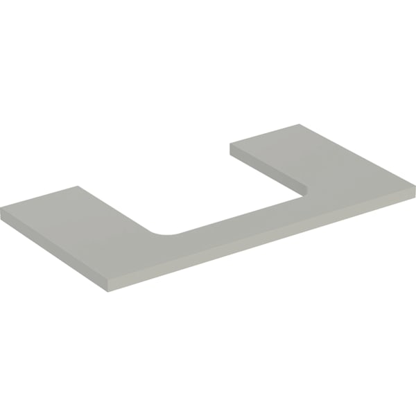 Geberit ONE WT-Platte, Ausschnitt mi. für AWT 90x3x47cm, greige matt