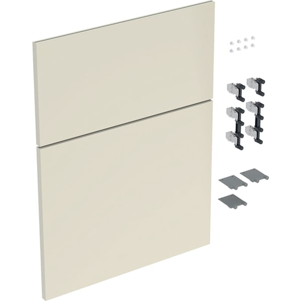 Geberit Schubladenfront Set für iCon Seitenschrank B:45cm, sand-grau glänzend