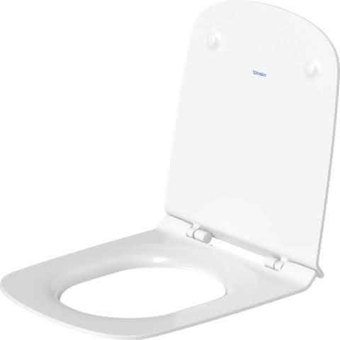 DU WC-Sitz DuraStyle ohne SoftClose Scharniere edelstahl, weiß