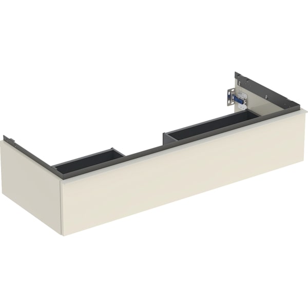 Geberit iCon Unterschrank für WT, 1 Schubl. 118,4x24,7x47,6cm, sandgrau
