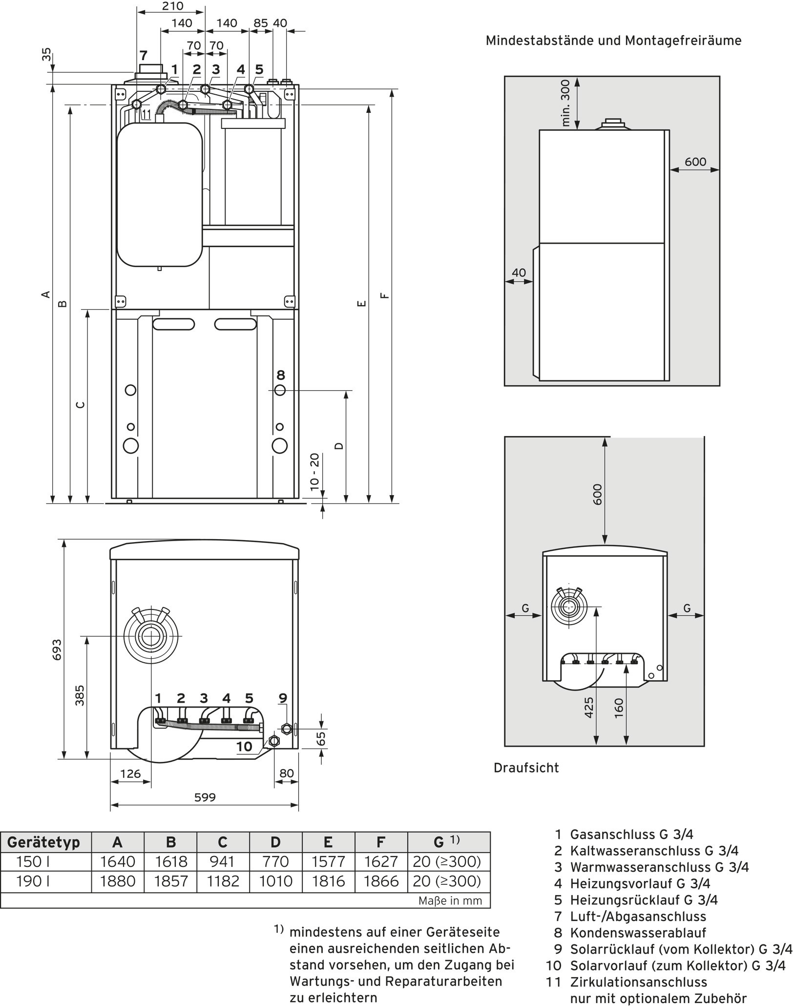 Vaillant Paket 1.430/2 auroCOMPACT VSC S 146/4-5 150 E, VRC 700/6