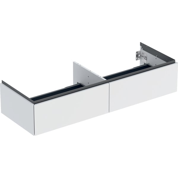 Geberit ONE Unterschrank für WT/-Platte 2 Schubl., 133,2x26,6x47cm, weiß matt