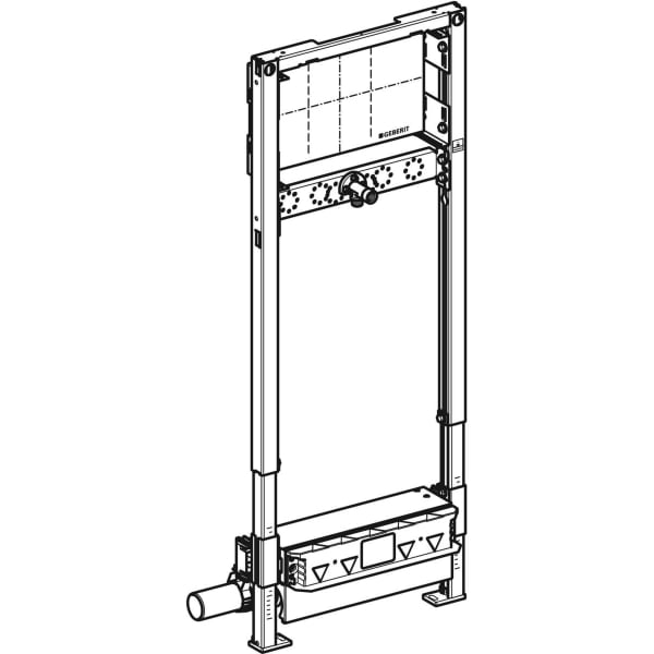 Geberit Duofix Element für Dusche 130cm mit Wandablauf Wandarmatur UP d50