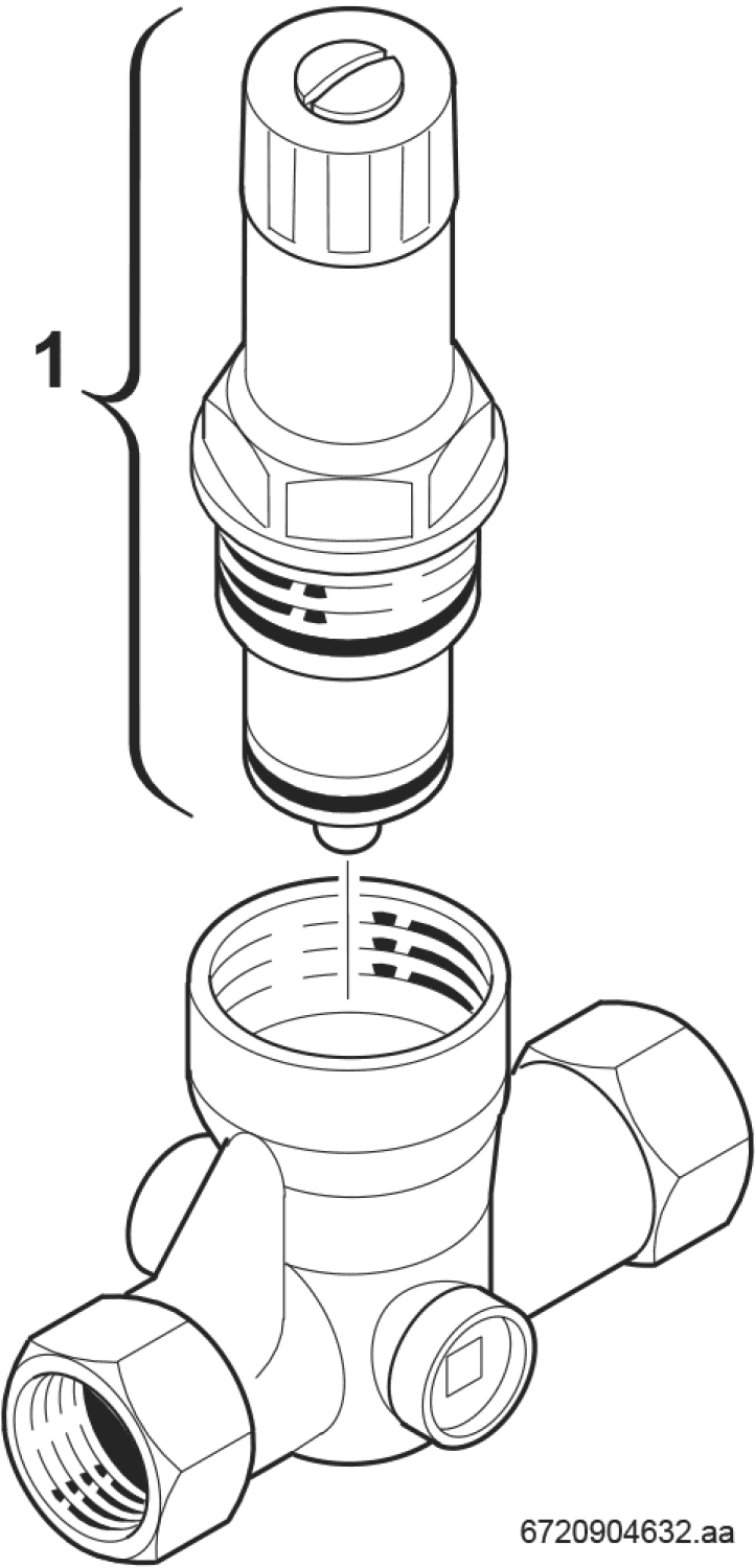 BOSCH Installationszubehör Nr. 618/1 Druckminderer, 4 bar