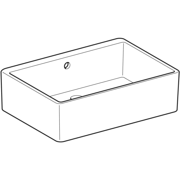 Geberit Publica Mehrzweckbecken mit Überlauf 70x20x50cm, weiß