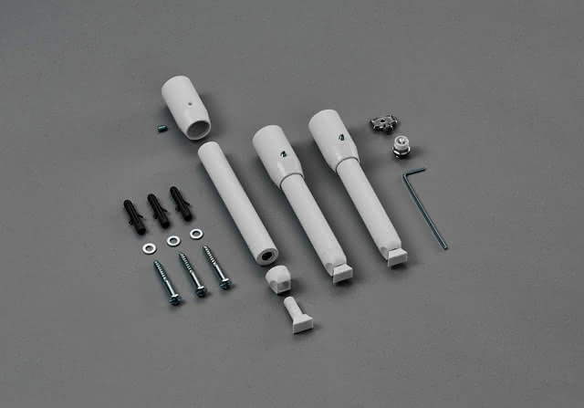 Zehnder Design-Wärmekörper Zubehör-Set weiß f.Wandabstand bis 130mm, 8100952021