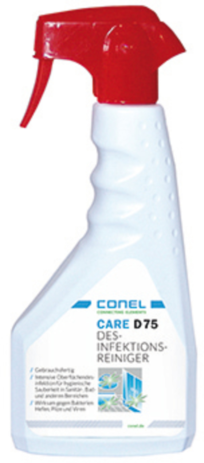 CARE Desinfektionsreiniger D75 500ml Handsprayflasche gebrauchsfertig CONEL CARE Desinfektionsreiniger D75 500ml Handsprayflasche gebrauchsfertig CONEL