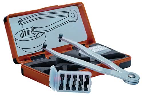 Verstellbarer Stirnlochschlüsselsatz 758 S Zapfen-Ø 1,5-2-2,5-3-4mm AMF Verstellbarer Stirnlochschlüsselsatz 758 S Zapfen-Ø 1,5-2-2,5-3-4mm AMF