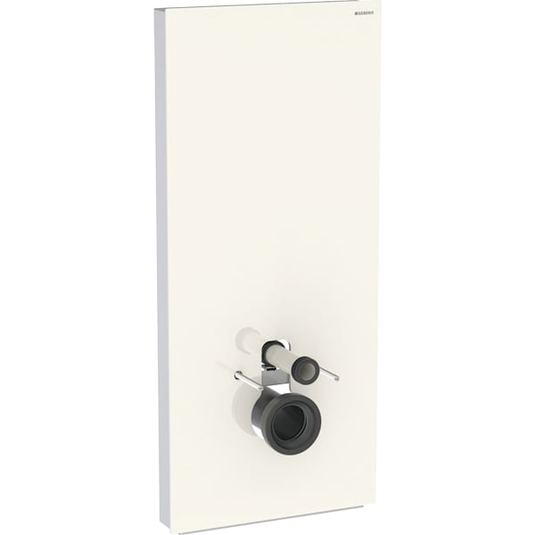 Geberit Monolith Sanitärmodul für Wand-WC 114cm, Glas sand-grau, Aluminium