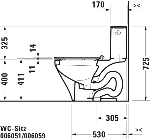 DU WC-Sitz DuraStyle mit SoftClose Scharniere edelstahl, lang, weiß
