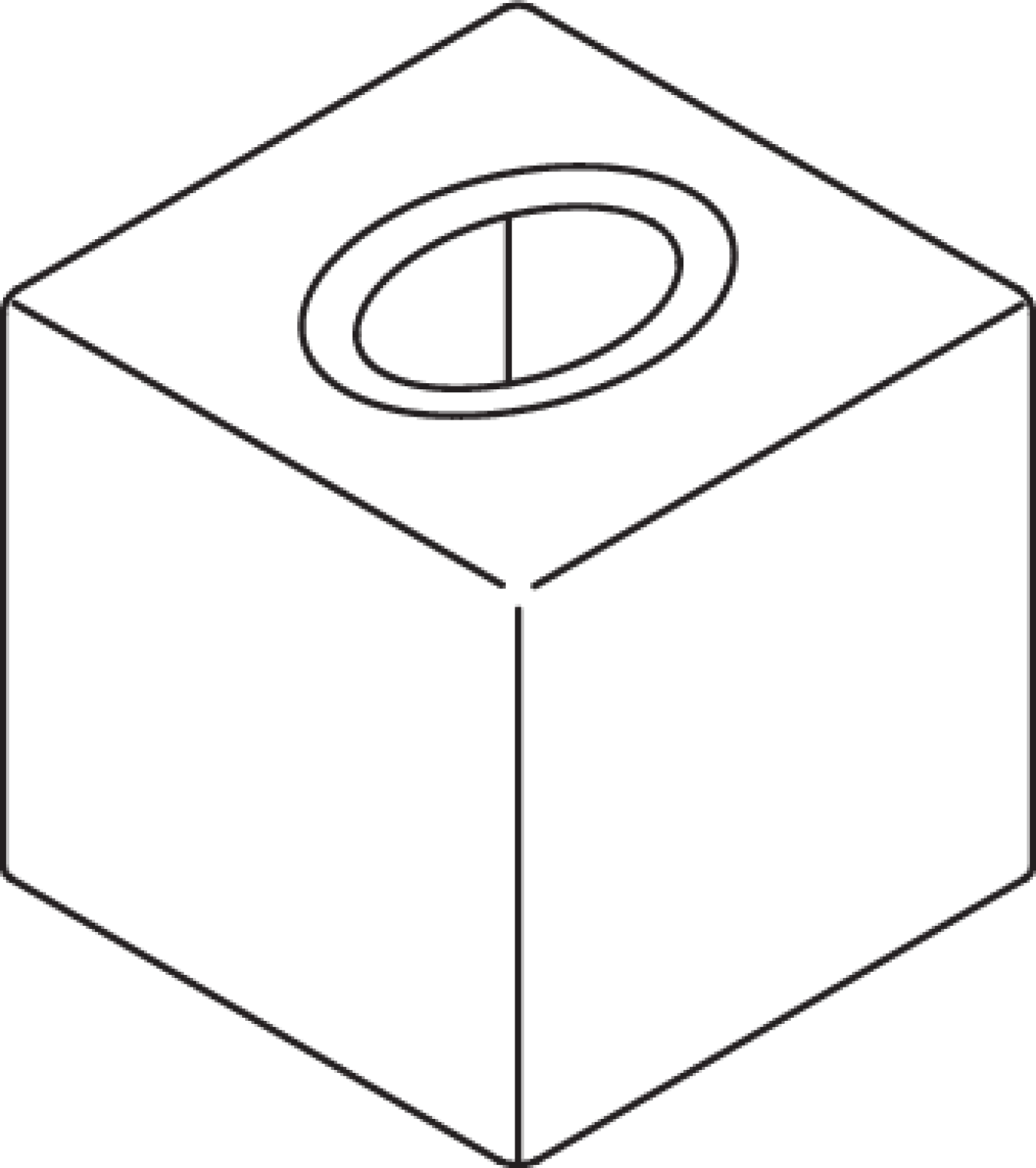 HEWI Kosmetiktuchspender, Würfel aus Kunststoff, verchromt