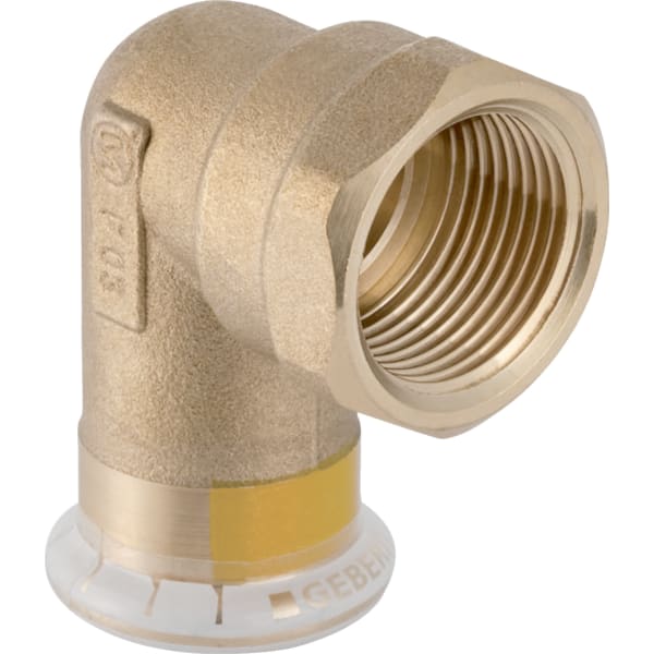 Geberit Mapress Kupfer Übergangswinkel 90Gr mit IG (Gas) Ms d18-Rp1/2