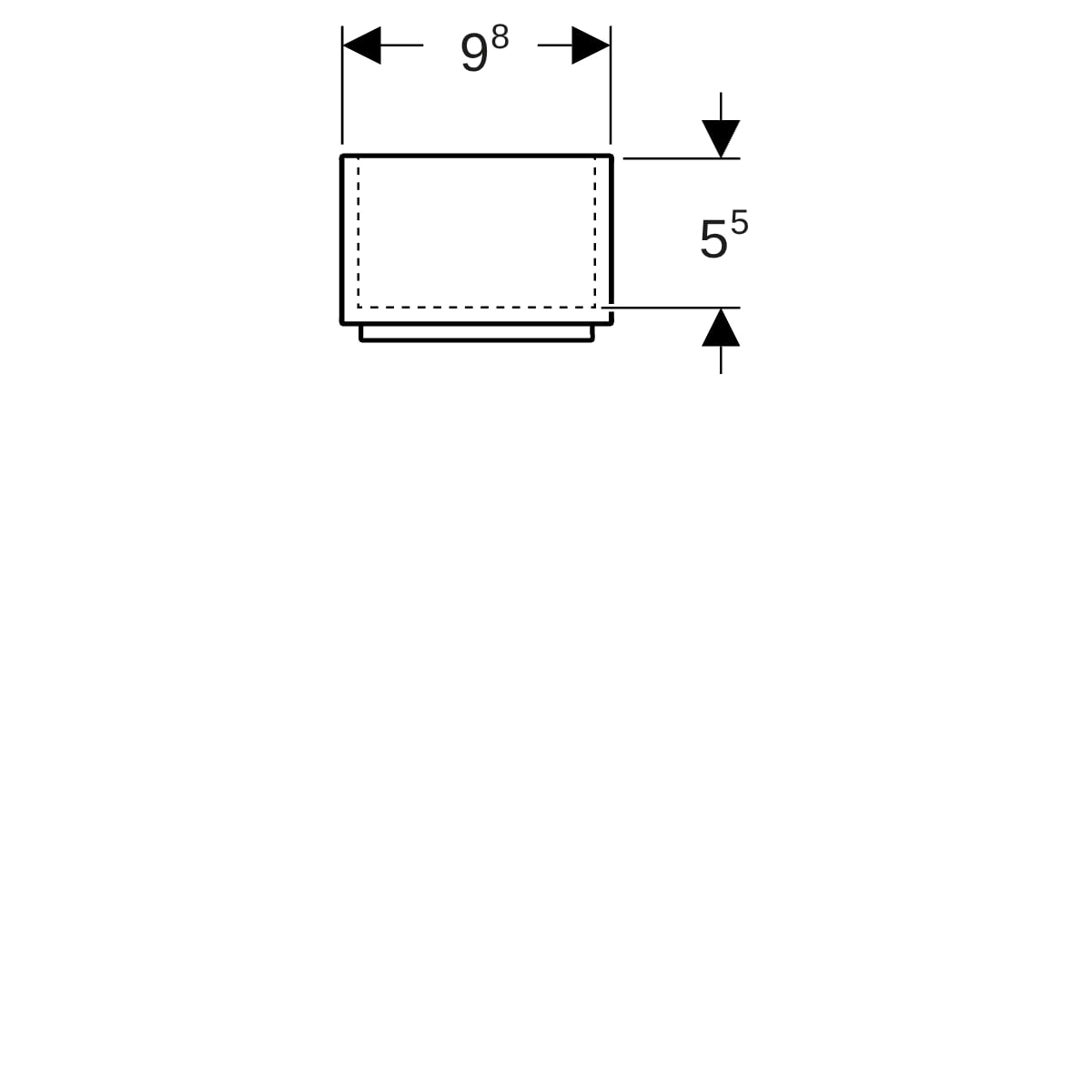 Geberit Oberer Schubladeneinsatz L32,9xB9,8xH7,6