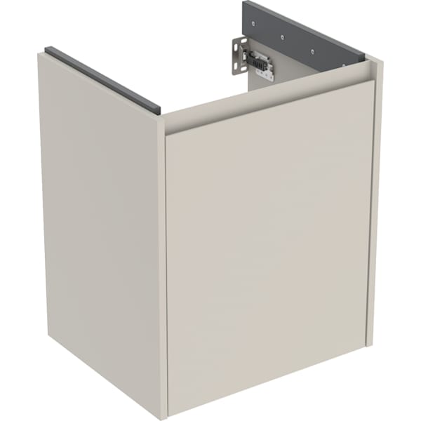 Geberit Renova Plan US für WT, mit 1 Tür 50,4x60,6x40,4cm, sandgrau/l. seidenmatt