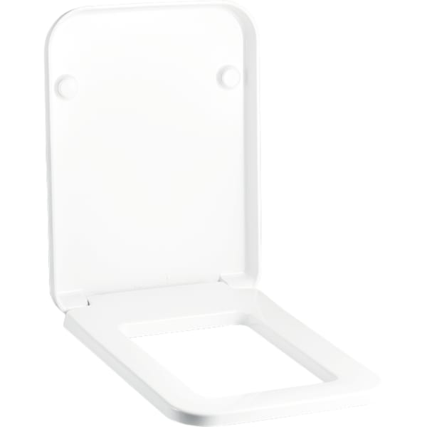 Geberit Era WC-Sitz, weiß Scharniere verchromt mit Absenkautomatik