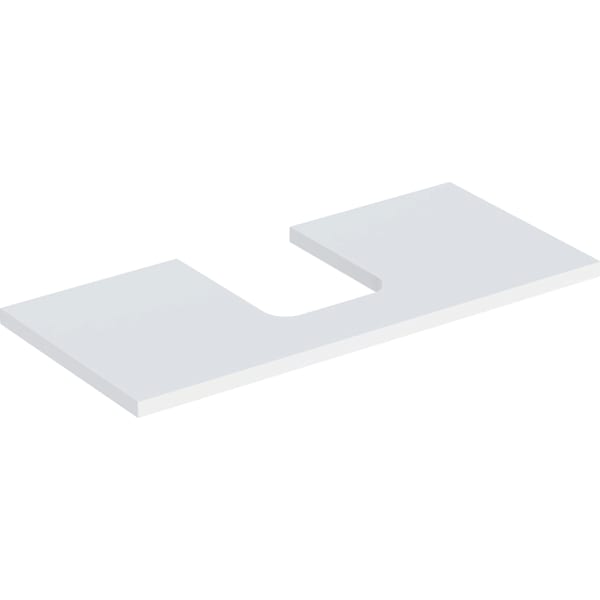Geberit ONE WT-Pl. Aus mi. f. AWT Schalenform 105x3x47cm, weiß matt