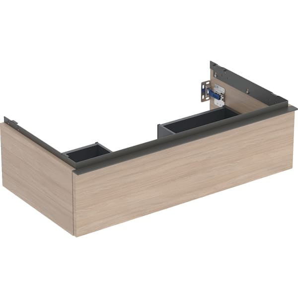 Geberit iCon Unterschrank für WT, 1 Schubl. 88,8x24,7x47,6cm Eiche/Gr. Lava