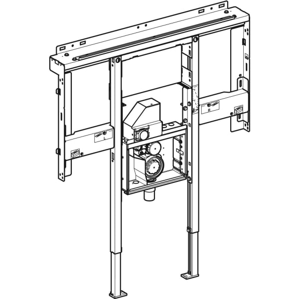 Geberit Duofix Element für One Waschtisch für Wandarmatur, raumhoch B120