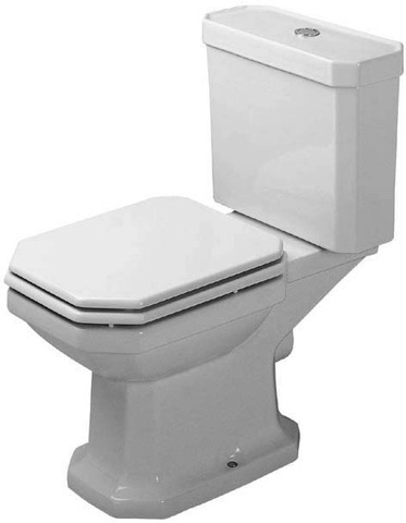 DU Stand-WC Kombi 1930 665 mm Tiefspüler, f.SPK, Abg.waagr., weiß
