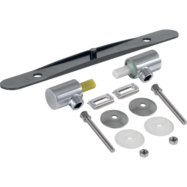 Geberit Set Scharniere für WC-Sitz Bambini mit Absenkautomatik, verchromt