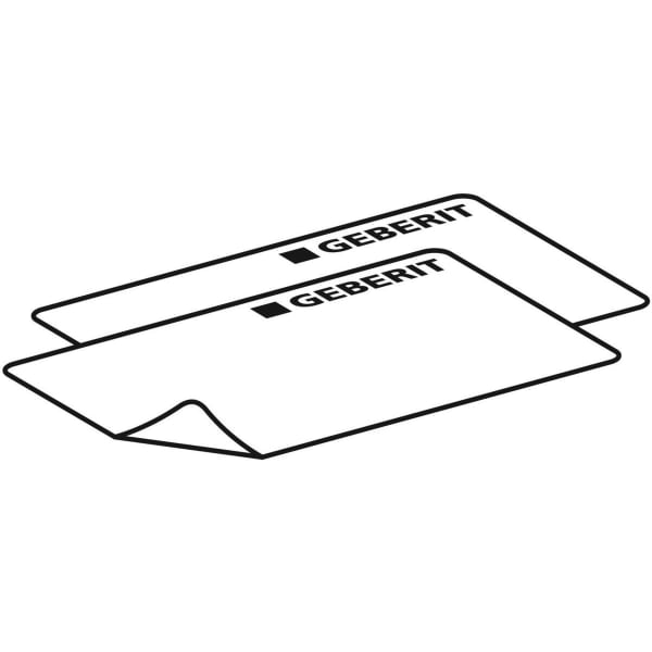 Geberit Set Aufkleber für Geberit FlowFit Pressbacken (2): d=16-40 2 Stk