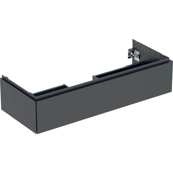 Geberit ONE Unterschrank für WT/-Platte 1 Schubl., 118,4x26,6x47cm, schwarz matt