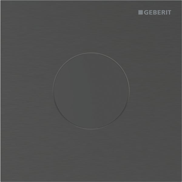 Geberit Typ 40 Abdeckplatte, rund für UR-Strg. IR, schwarzchrom gebü., Etc