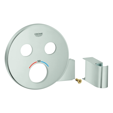 GROHE Rosette 49034 rund für SmartControl supersteel