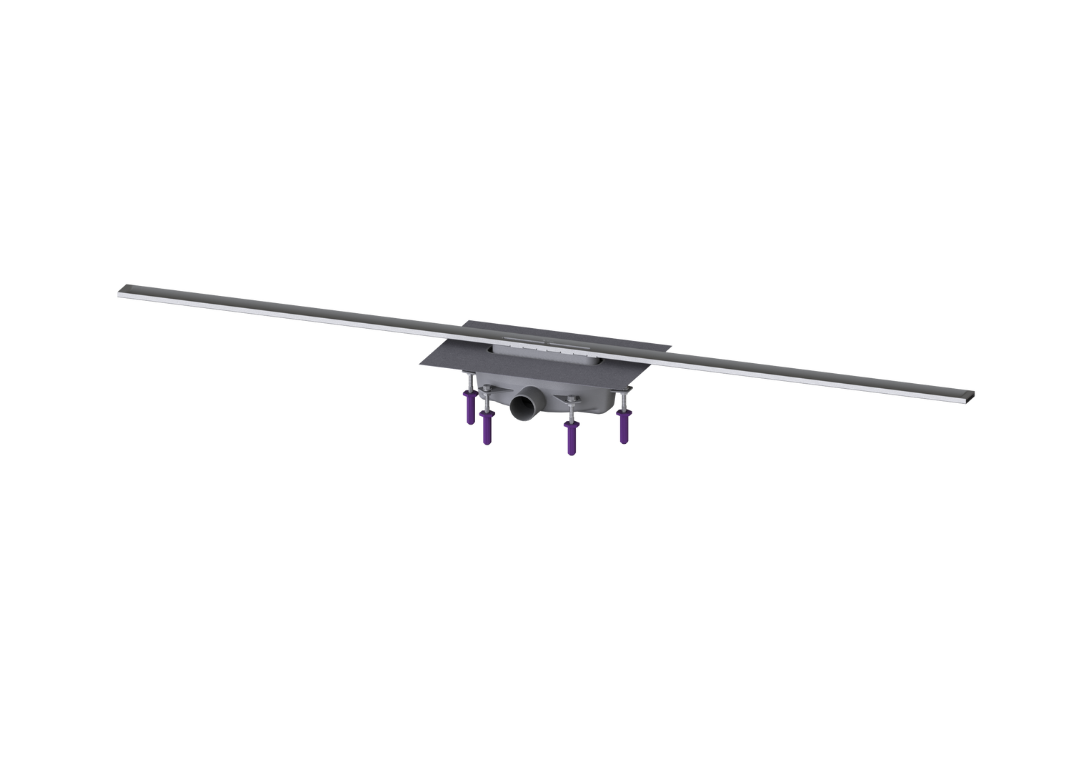 KESSEL-Duschrinne Linearis Infinity 90 L: 1600 mm, DN 50, Edelstahl gebürstet