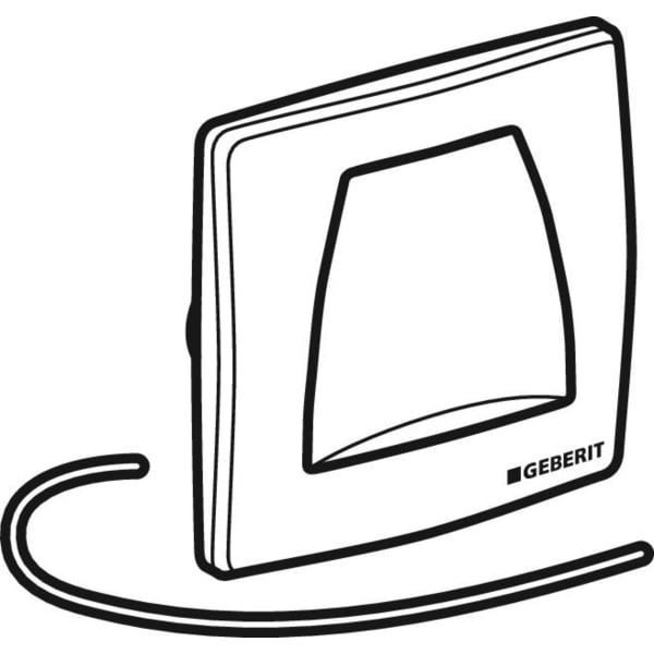 Geberit Twinline BetPl. für UR-Strg. mit pneumatischer Sp-Ausl. mattverchromt