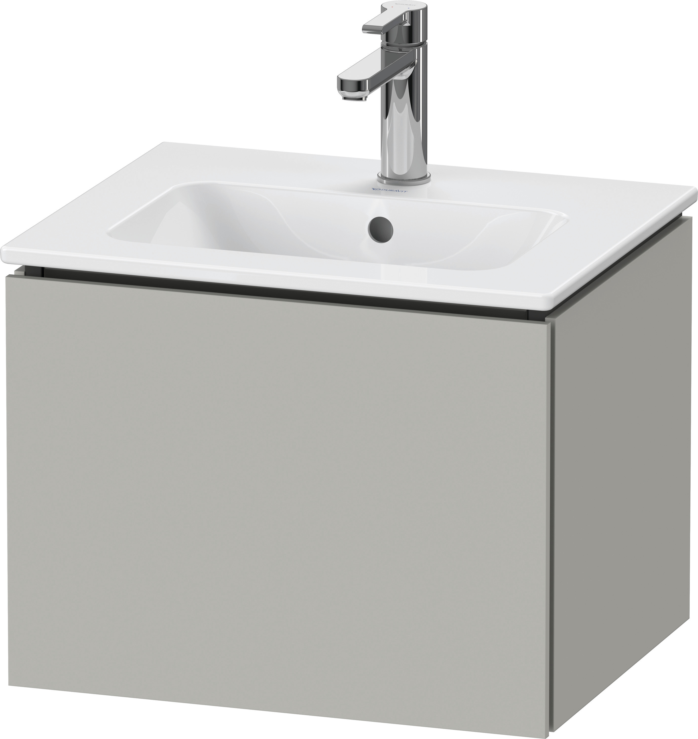 Duravit WTU L-Cube wandhängend, 1 Auszug 400x520x421mm, Betongrau Matt