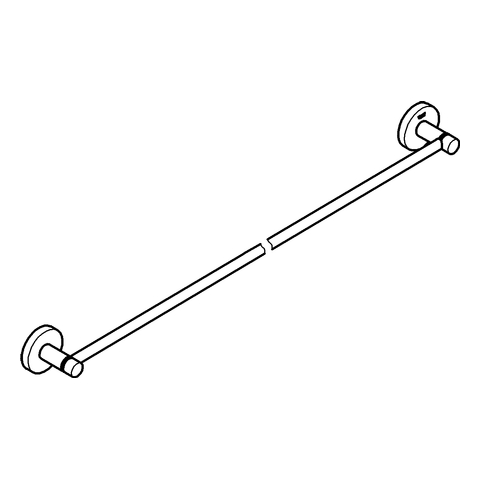 GROHE Badetuchhalter Essentials 40386_1 800mm hard graphite