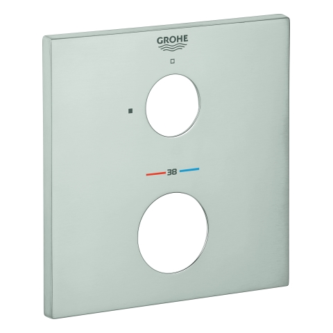 GROHE Rosette 49109 eckig für THM-Fertigmontagesets supersteel GROHE Rosette 49109 eckig für THM-Fertigmontagesets supersteel
