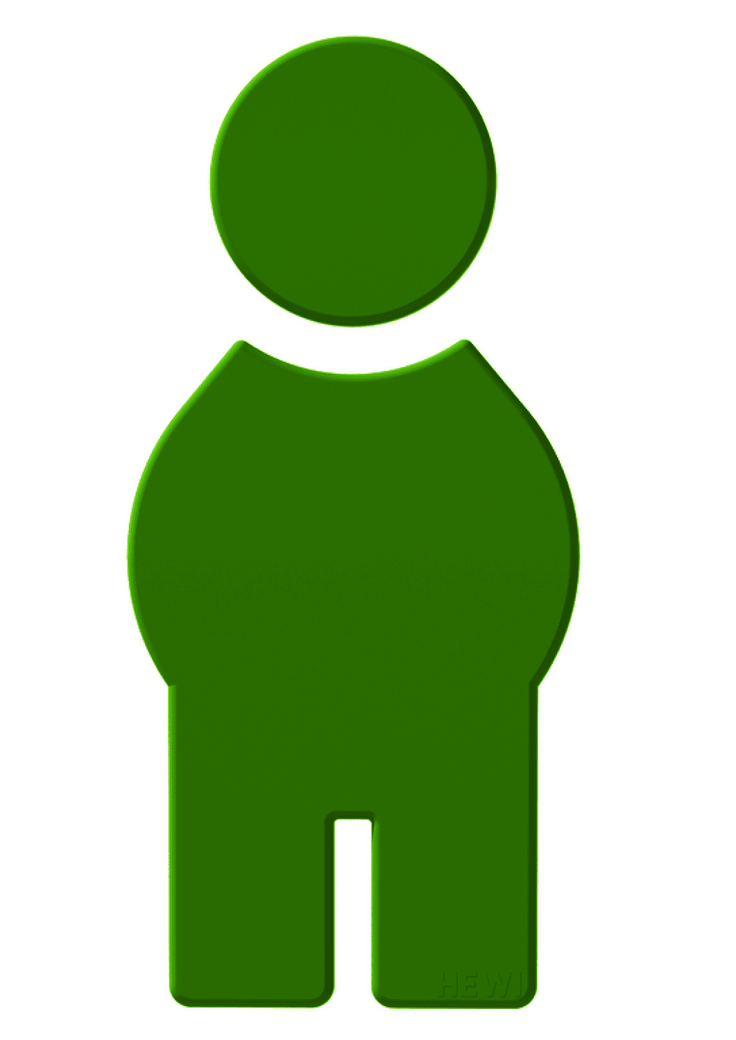 HEWI Symbol Mann Ser 801, selbstklebend apfelgrün