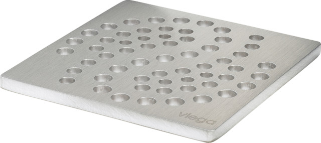 Viega Rost 4928.4 in 100x100mm Edelstahl matt-vernickelt