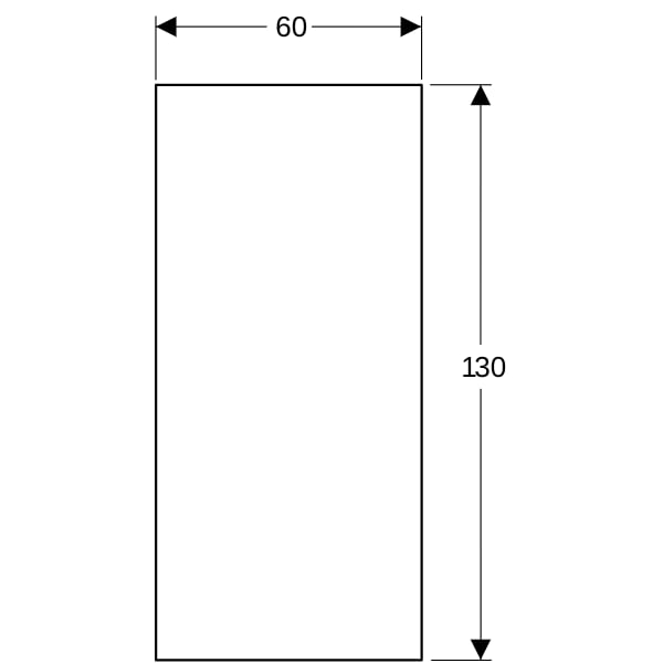 Geberit GIS Aquapaneel Pro 130 x 60 x 1,8cm