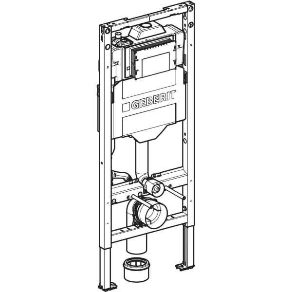 Geberit Duofix Element f. WWC, 120cm m. Sigma UP-SPK 12cm, mit HS30 Hygienesp./1 WA
