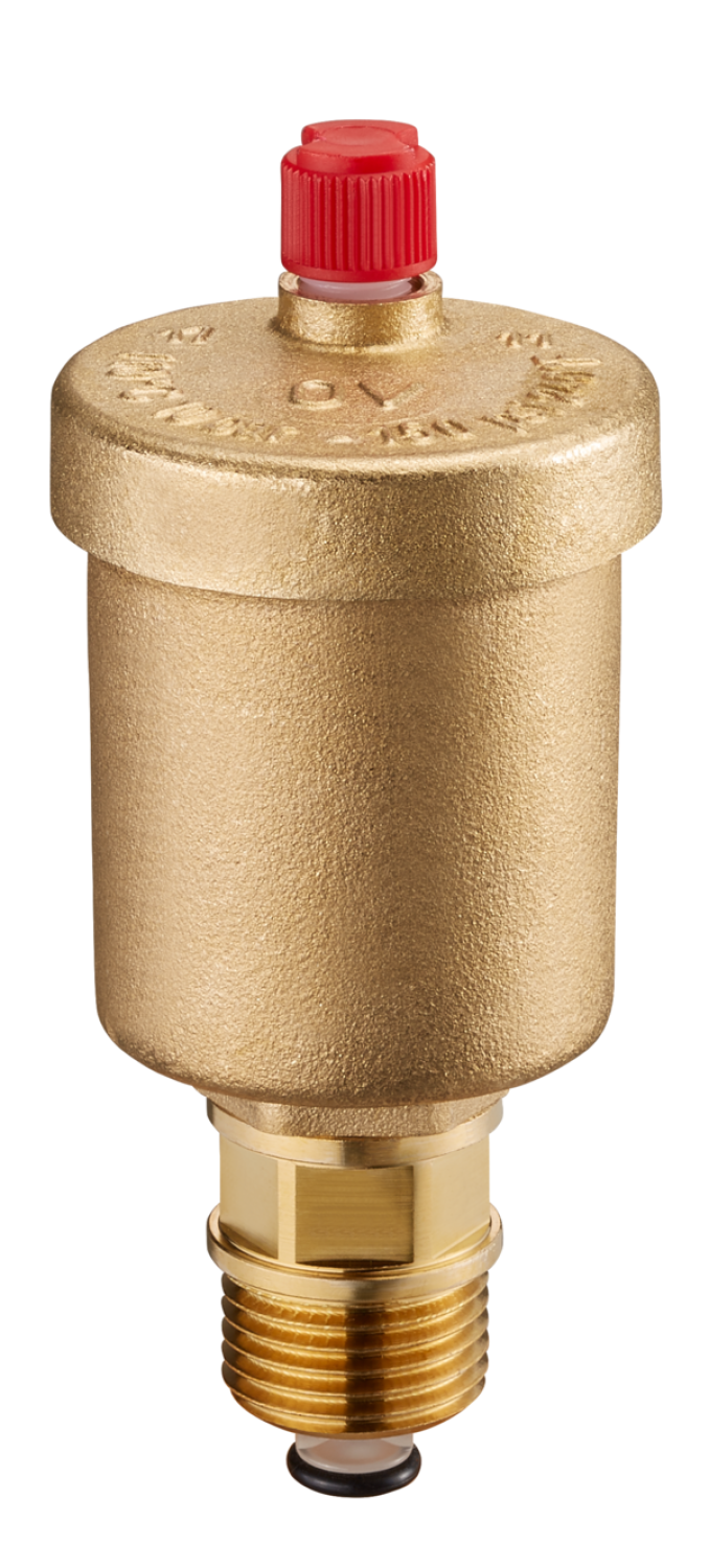 OVENTROP-Schnellentlüfter m.Absperrauto. DN10, 3/8"AG, PN10, Messing