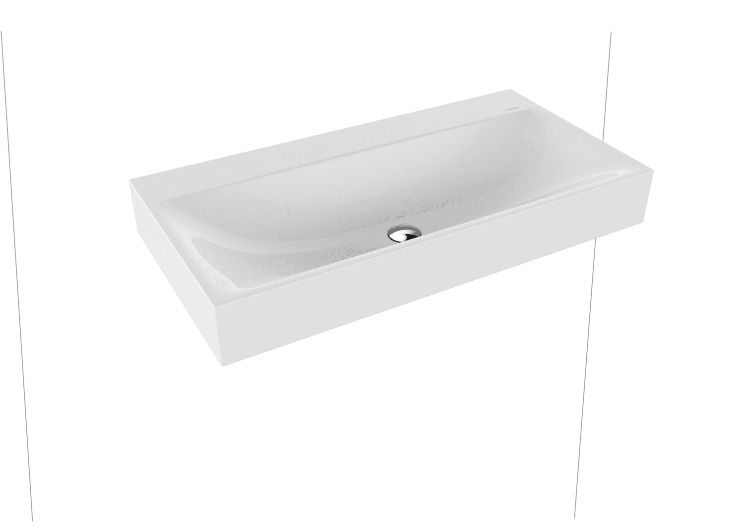 KA WB SILENIO WANDWASCHTISCH Mod.3045, 900x460mm,alpinweiß,Perl-Effekt,AD,oÜL
