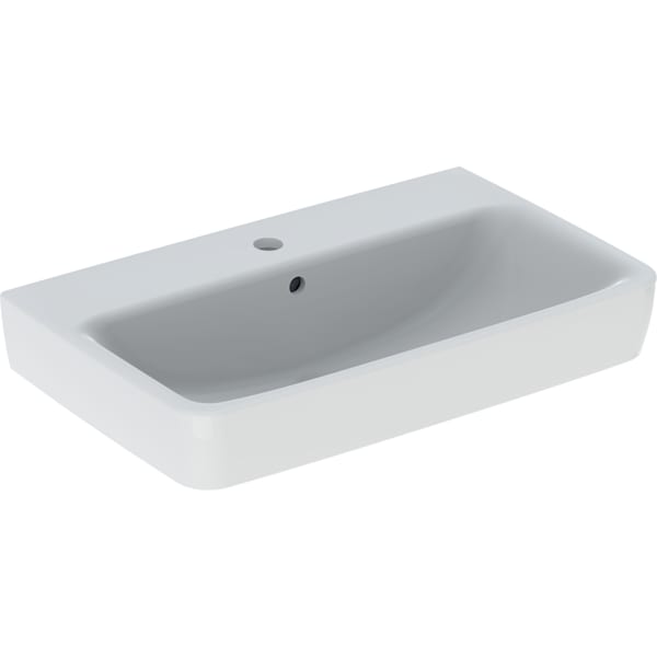 Geberit Renova Compact Waschtisch, 65x40cm m. Hl., m. Ül., weiß Geberit Renova Compact Waschtisch, 65x40cm m. Hl., m. Ül., weiß