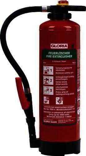 Schaumfeuerlöscher 6l Aufladegerät Brand kl.34 A 144 B m.Wandh.GLORIA Schaumfeuerlöscher 6l Aufladegerät Brand kl.34 A 144 B m.Wandh.GLORIA