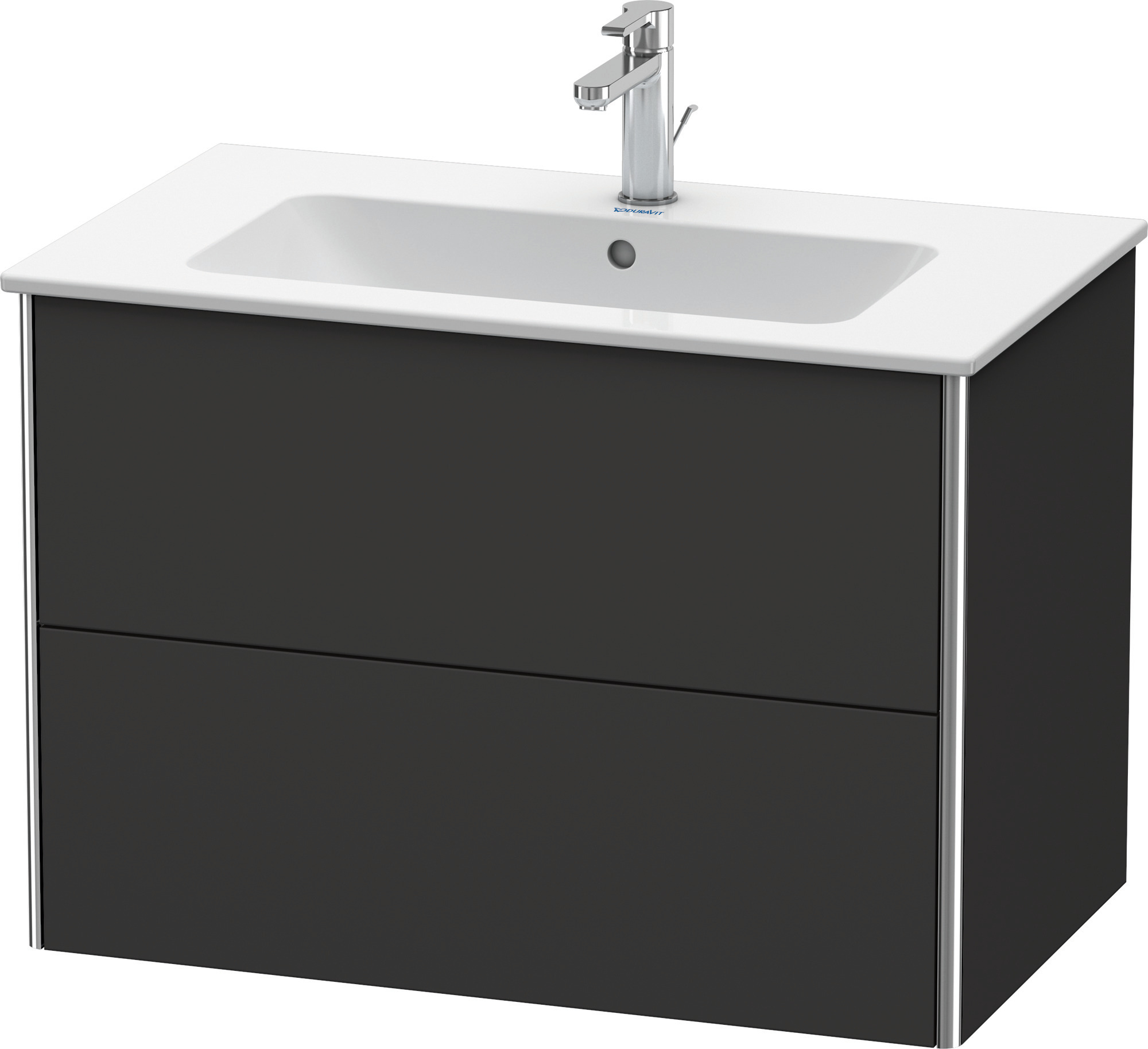 Duravit WT-Unterbau XSquare,2 Schubk.,für ME 560x810x478mm, Graphit Supermatt